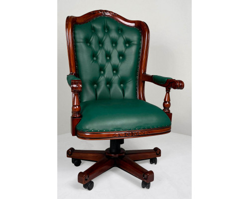 Классическое зеленое кресло руководителя