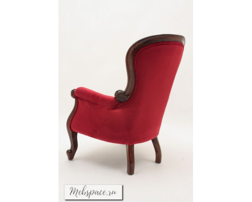  Кресло с красной тканью