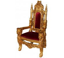 Золотое кресло "Трон Лев"
